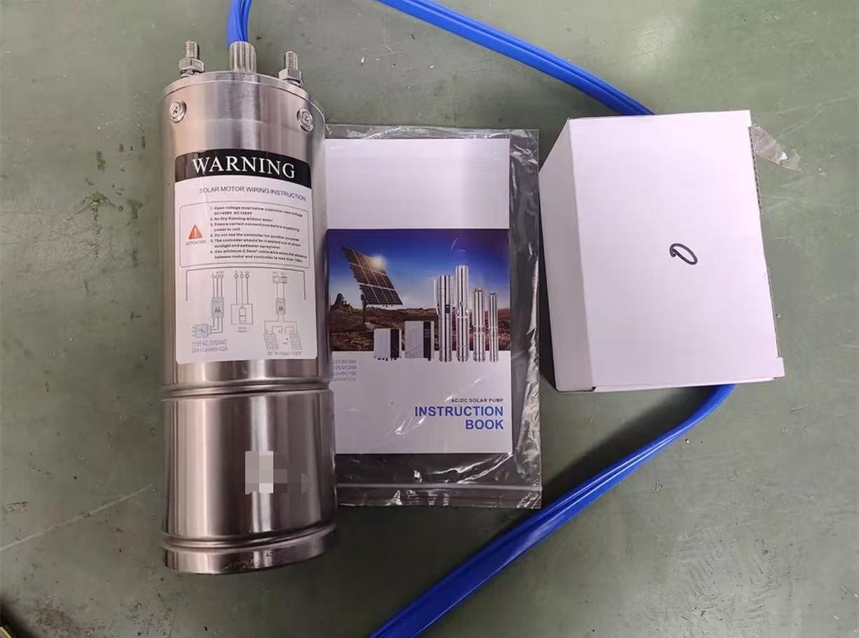 AC DC Solar Powered Motor με ανοξείδωτο πτερύγιο -Βίντεο βίντεο